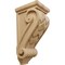Ekena Millwork 4 1/2"W x 5"D x 10"H Medium Basket Weave Corbel, Cherry CORW04X05X10BWCH - alternate 1
